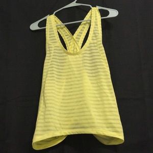 Zyia lemon nimbus tie back tank
